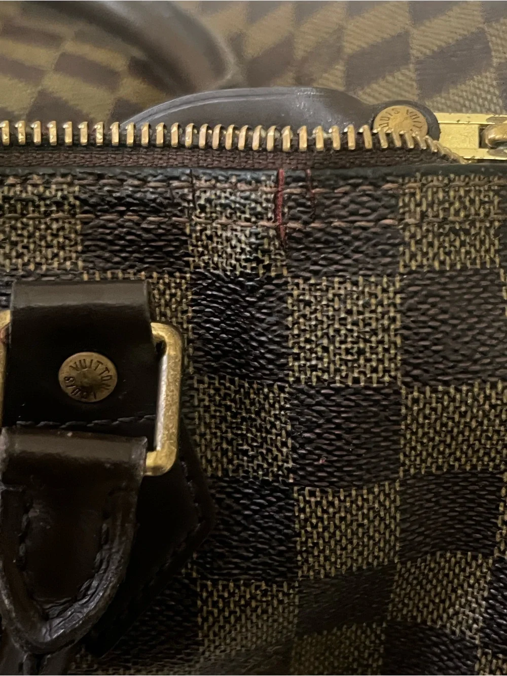 Authentic Louis Vuitton Speedy 30 Damier with Lock